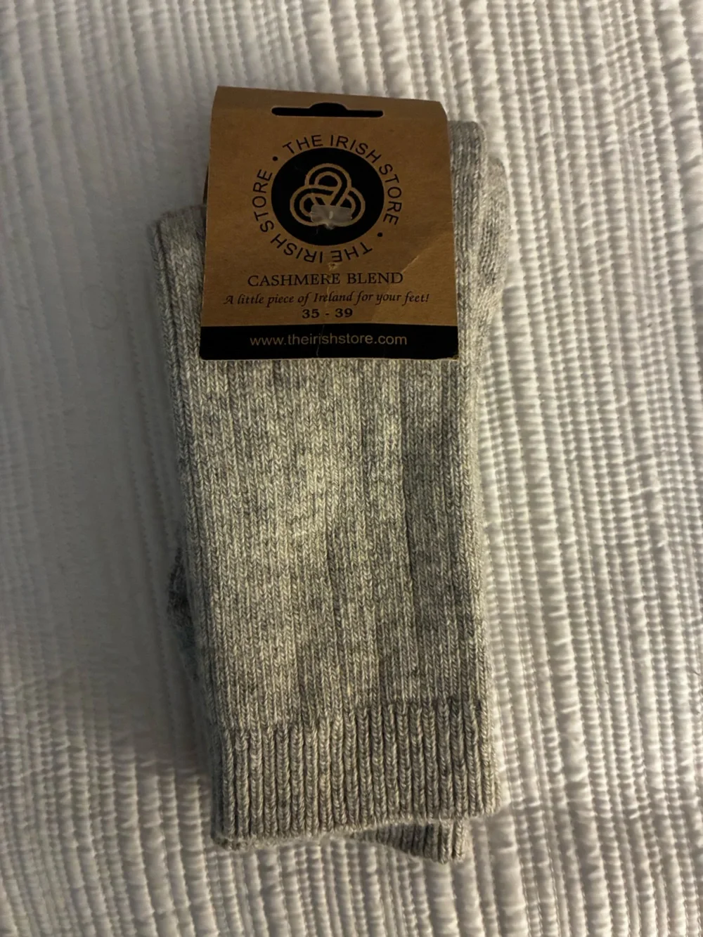 Cashmere Blend Socks - Light Gray